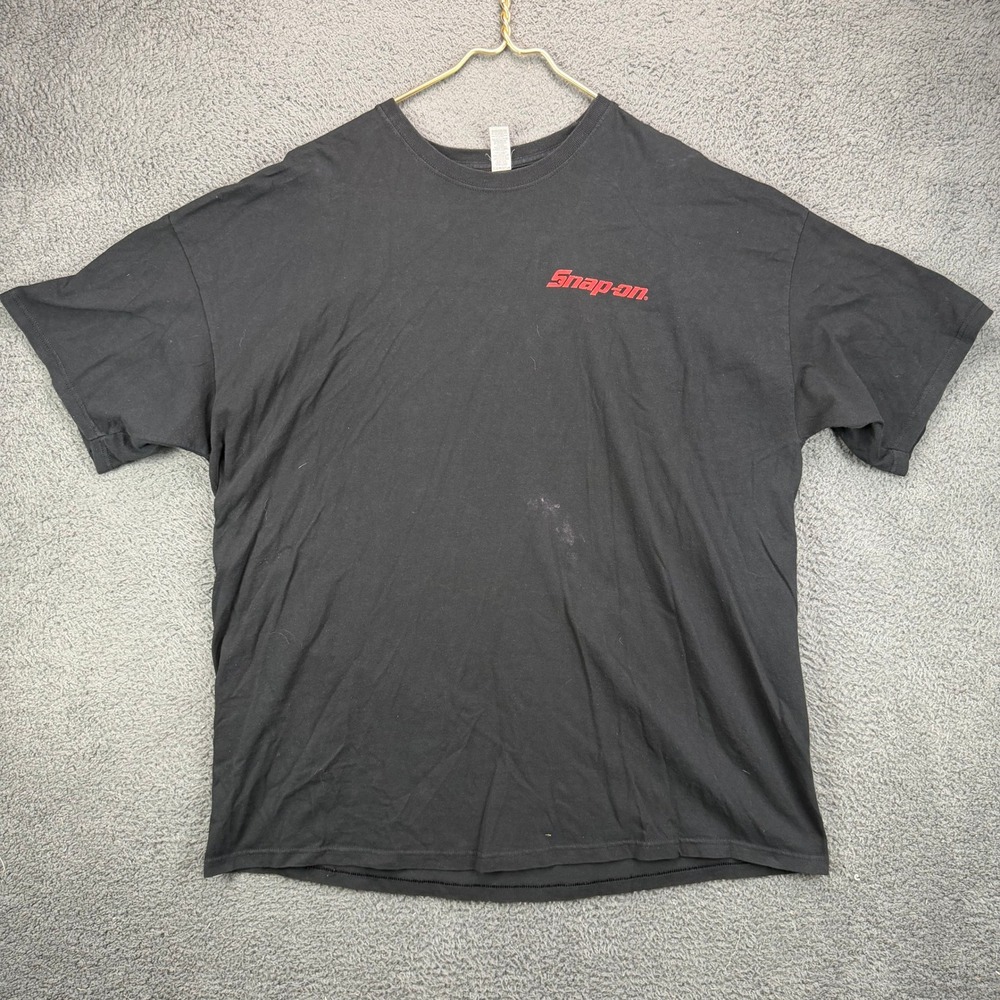 Snap-on Tools Mens 3XL Black High Octane Gas Pump Graphic T-Shirt M&O Gold 4800